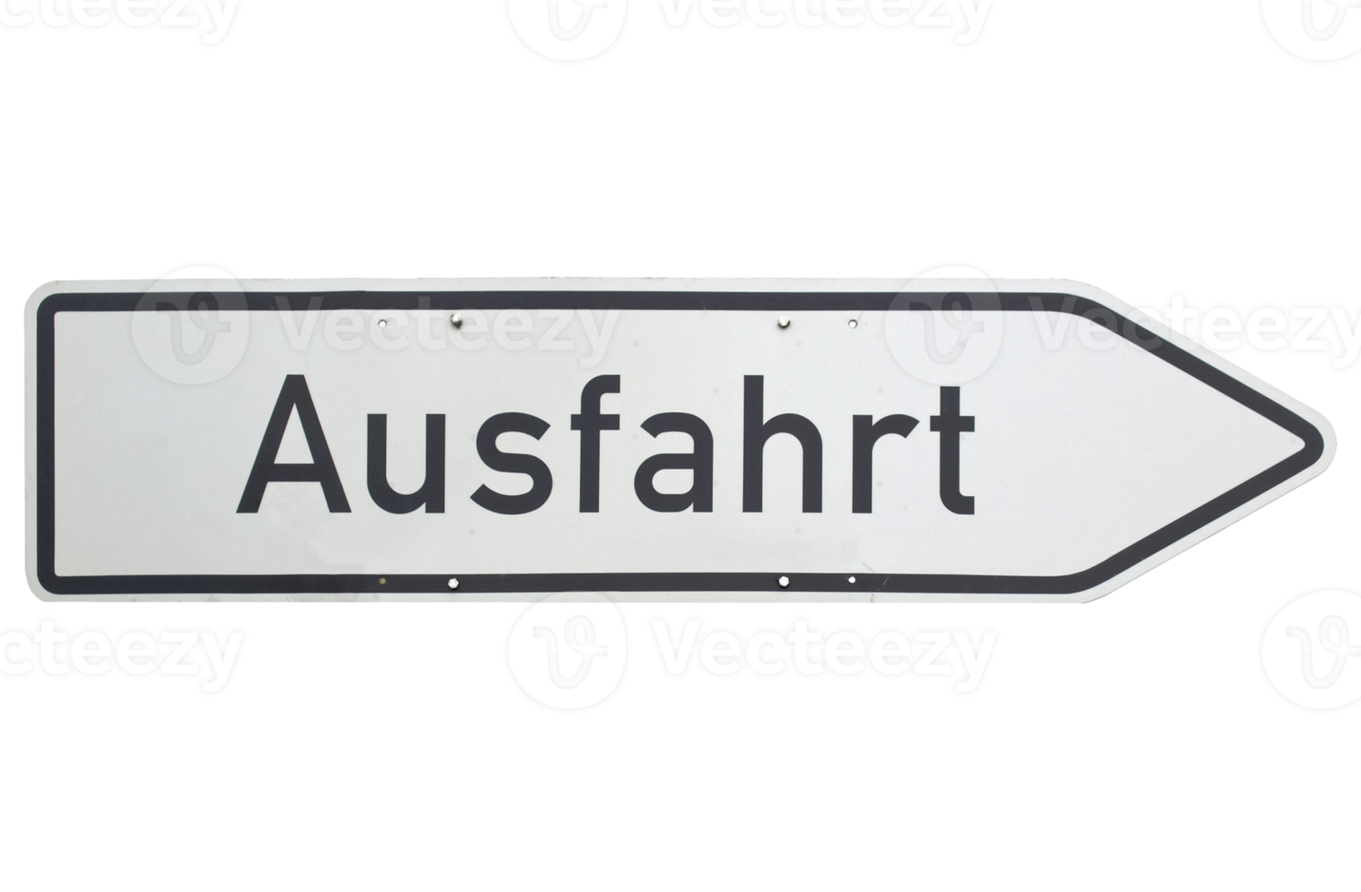 German sign transparent PNG. Ausfahrt Exit png