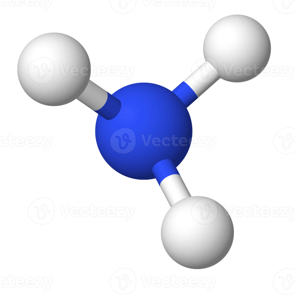 molécule d'ammoniac transparente png