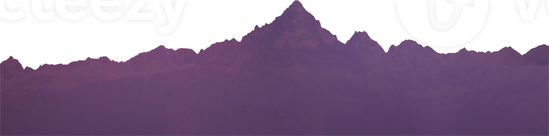 horizon de montagne png transparent