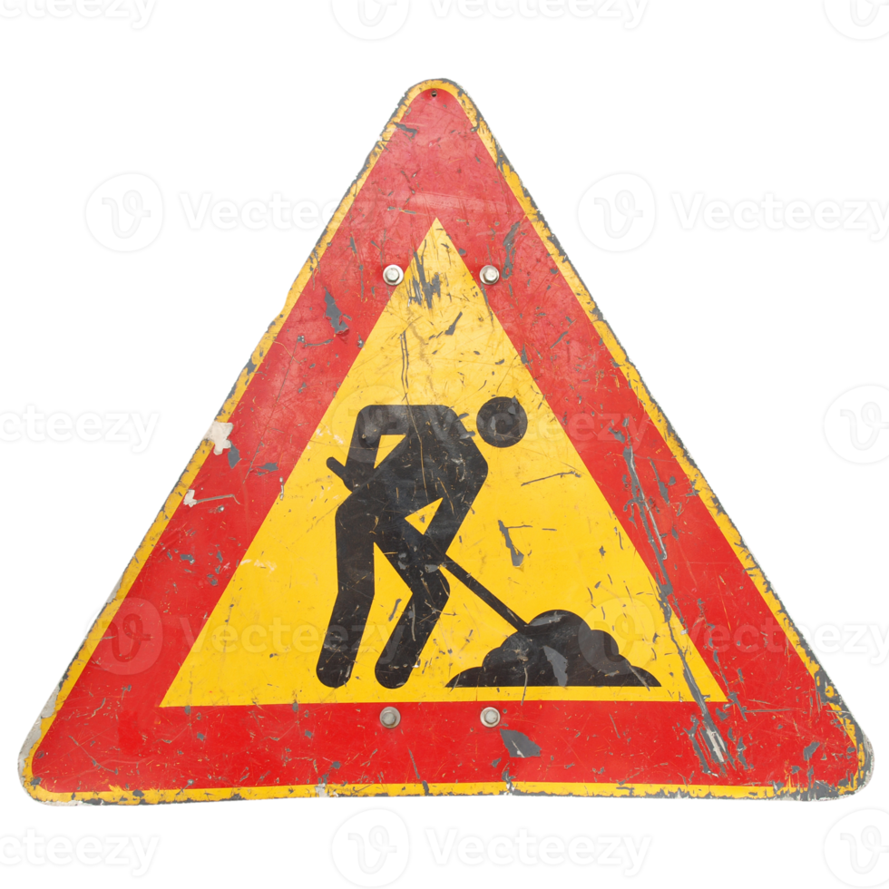 panneau de travaux png transparent