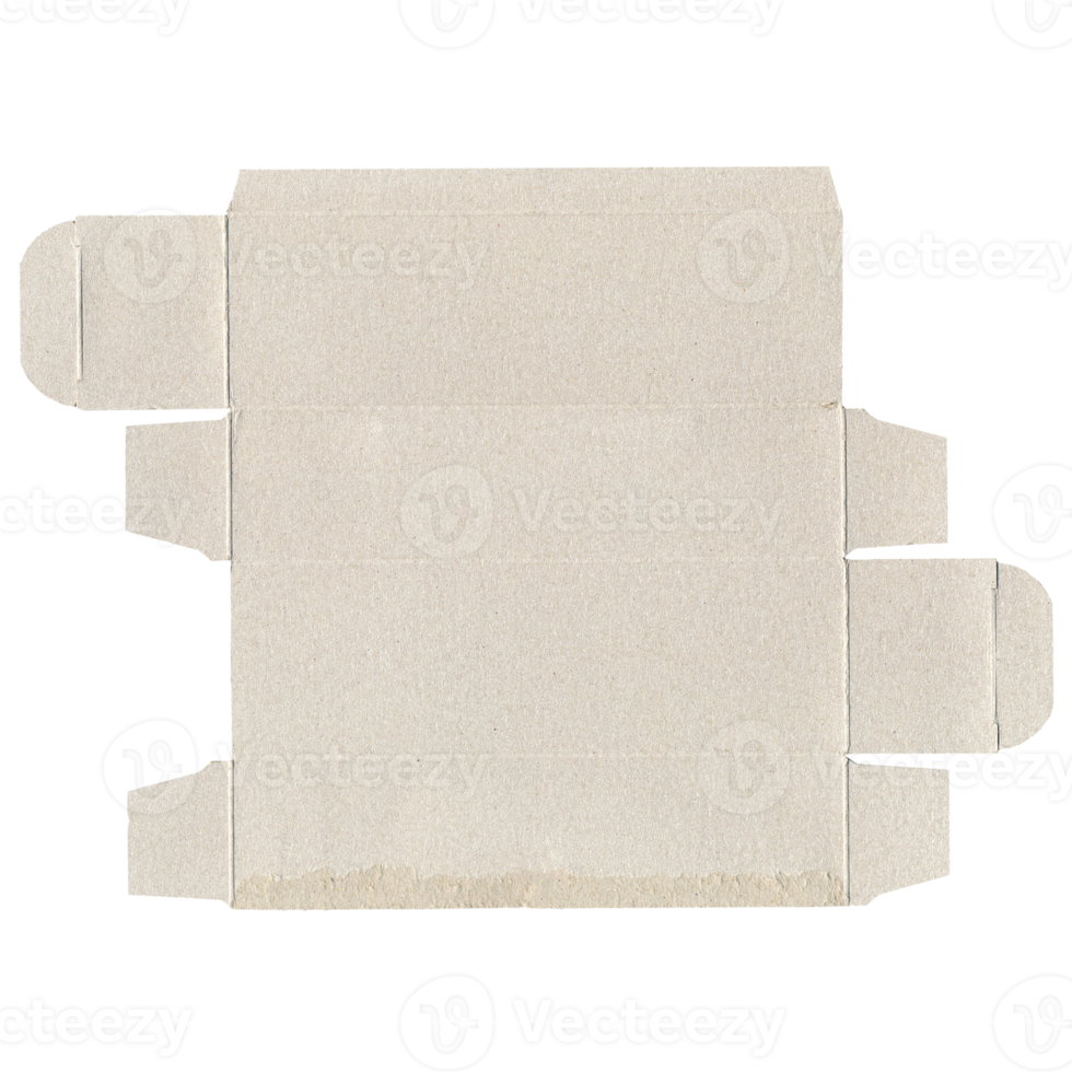 Cardboard box unfolded transparent PNG