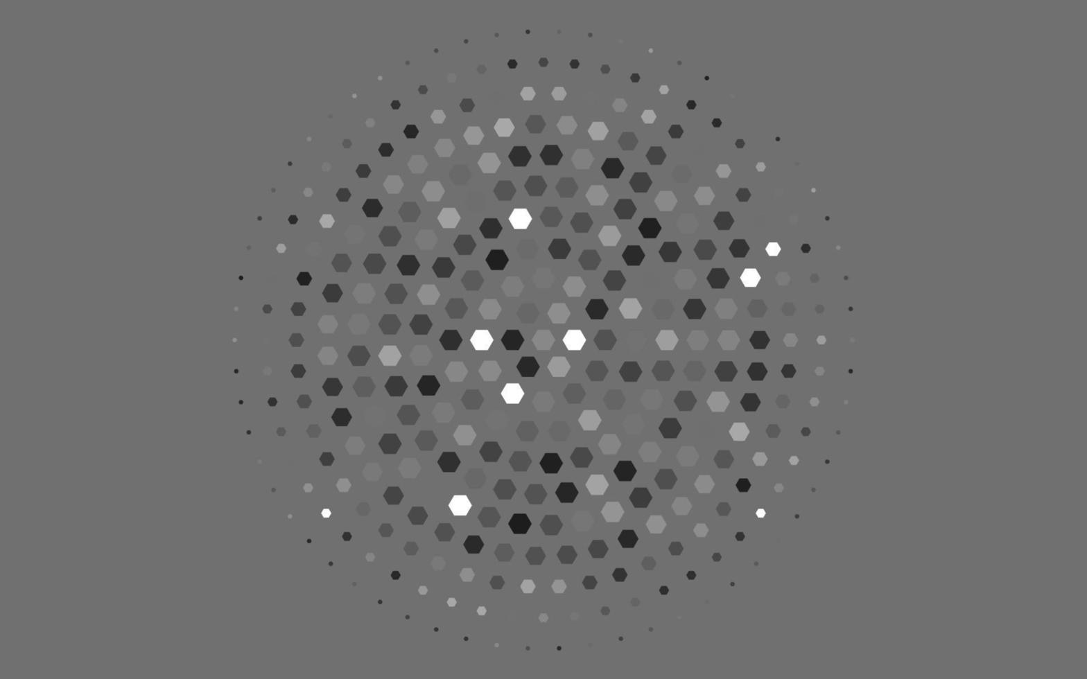 Light Silver, Gray vector pattern with colorful hexagons.