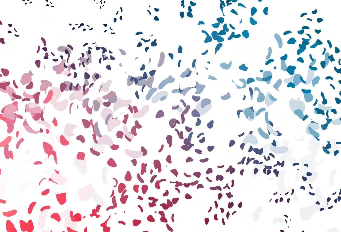 Light Blue, Red vector background with abstract forms.
