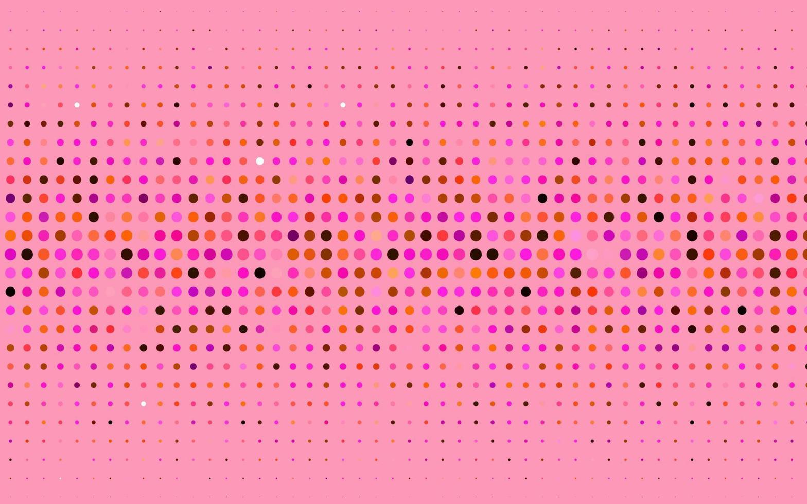 plantilla de vector de color rosa claro, amarillo con círculos.