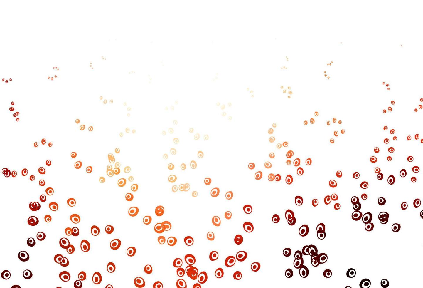 Light Red, Yellow vector background with bubbles.