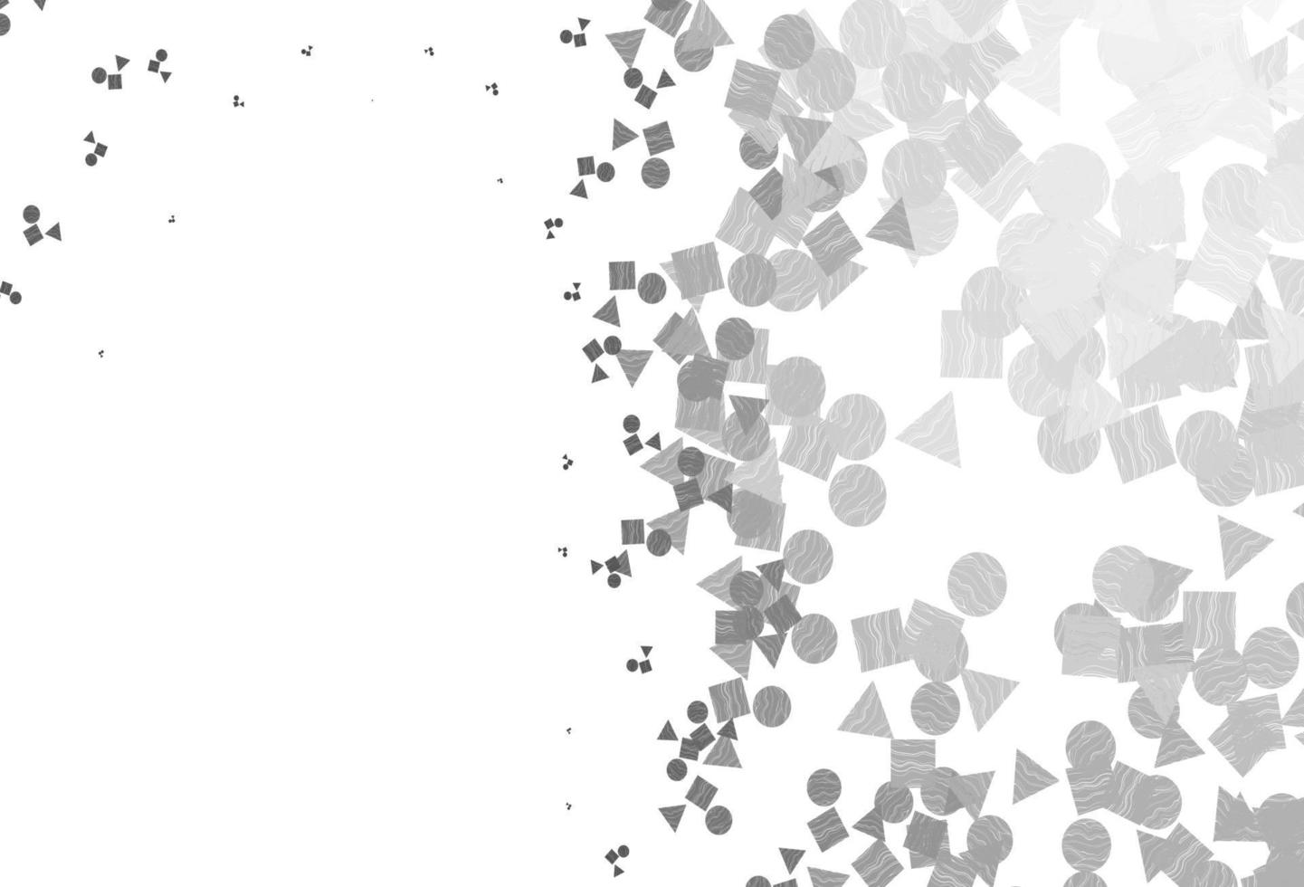 Light Silver, Gray vector cover in polygonal style with circles.