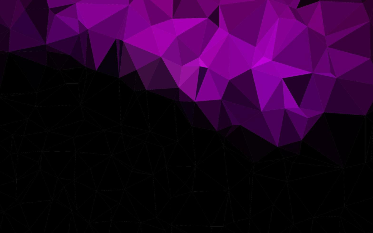 Dark Purple vector polygonal pattern.