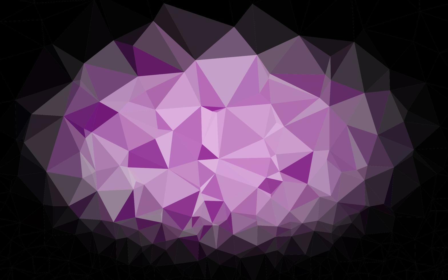 Light Purple vector triangle mosaic texture.