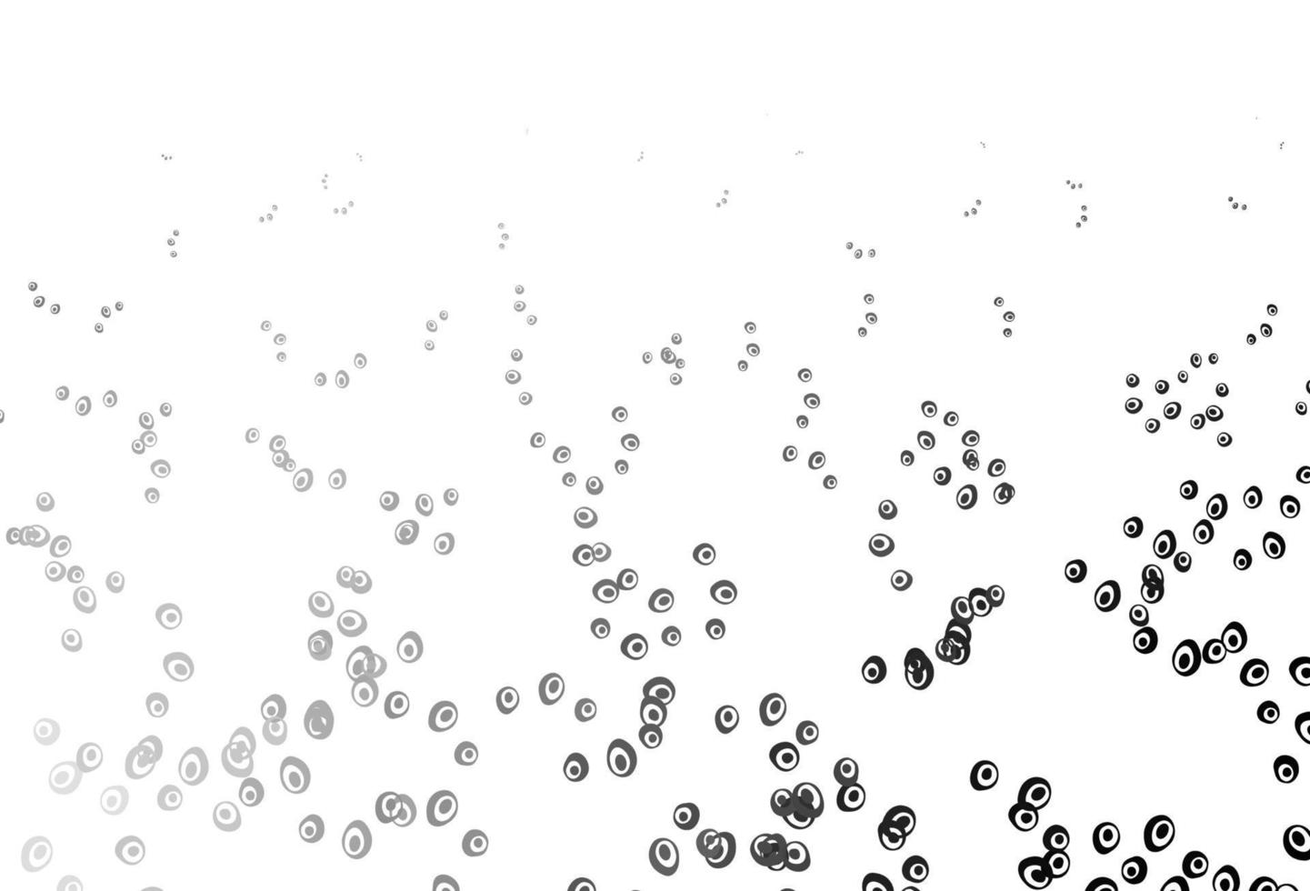 Plantilla de vector gris plateado claro con círculos.