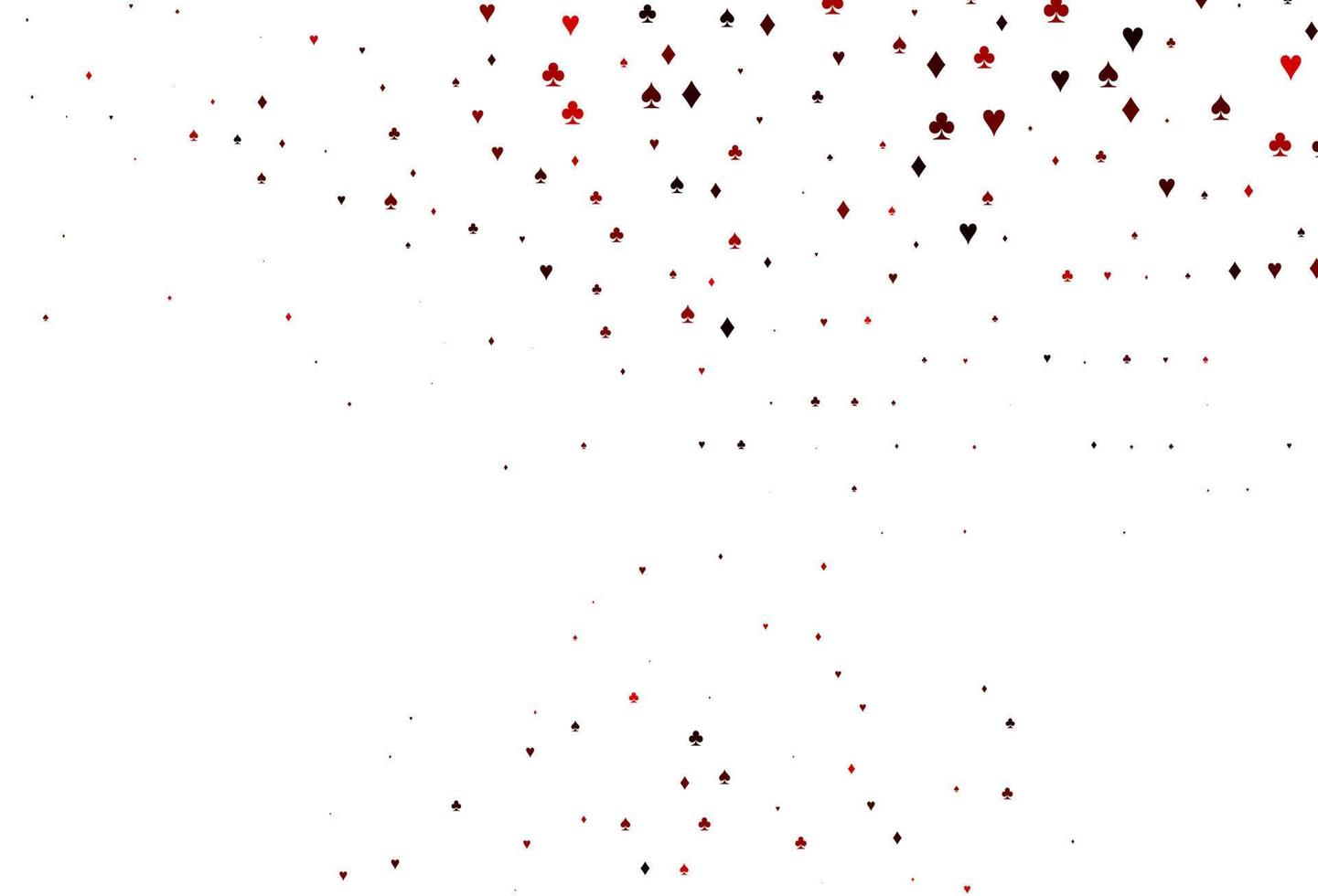 Light Red vector pattern with symbol of cards.