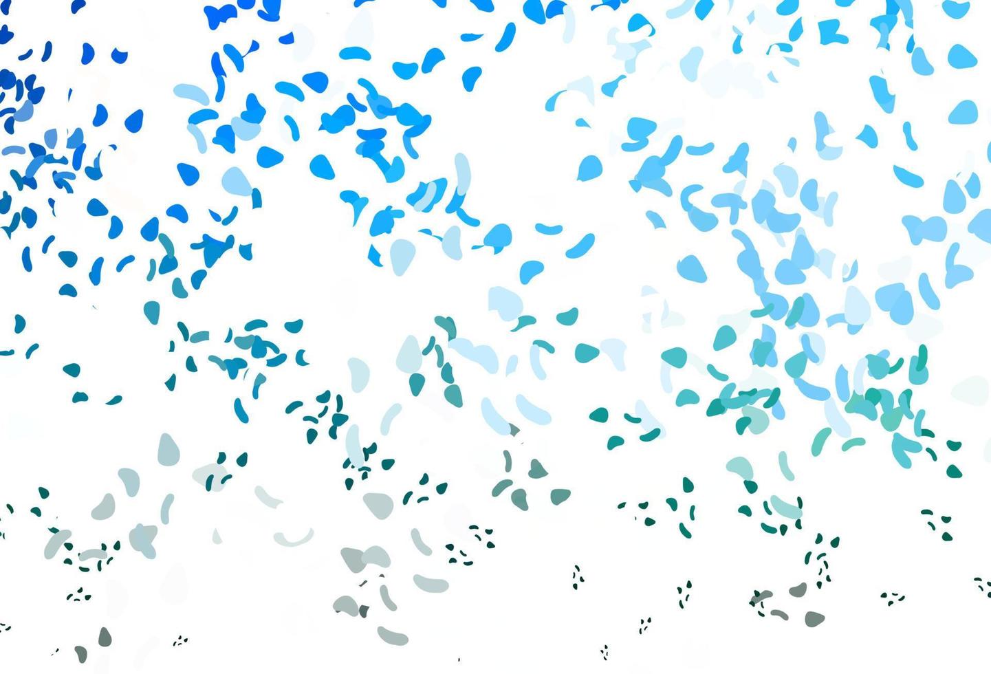 Light blue, green vector background with abstract forms.