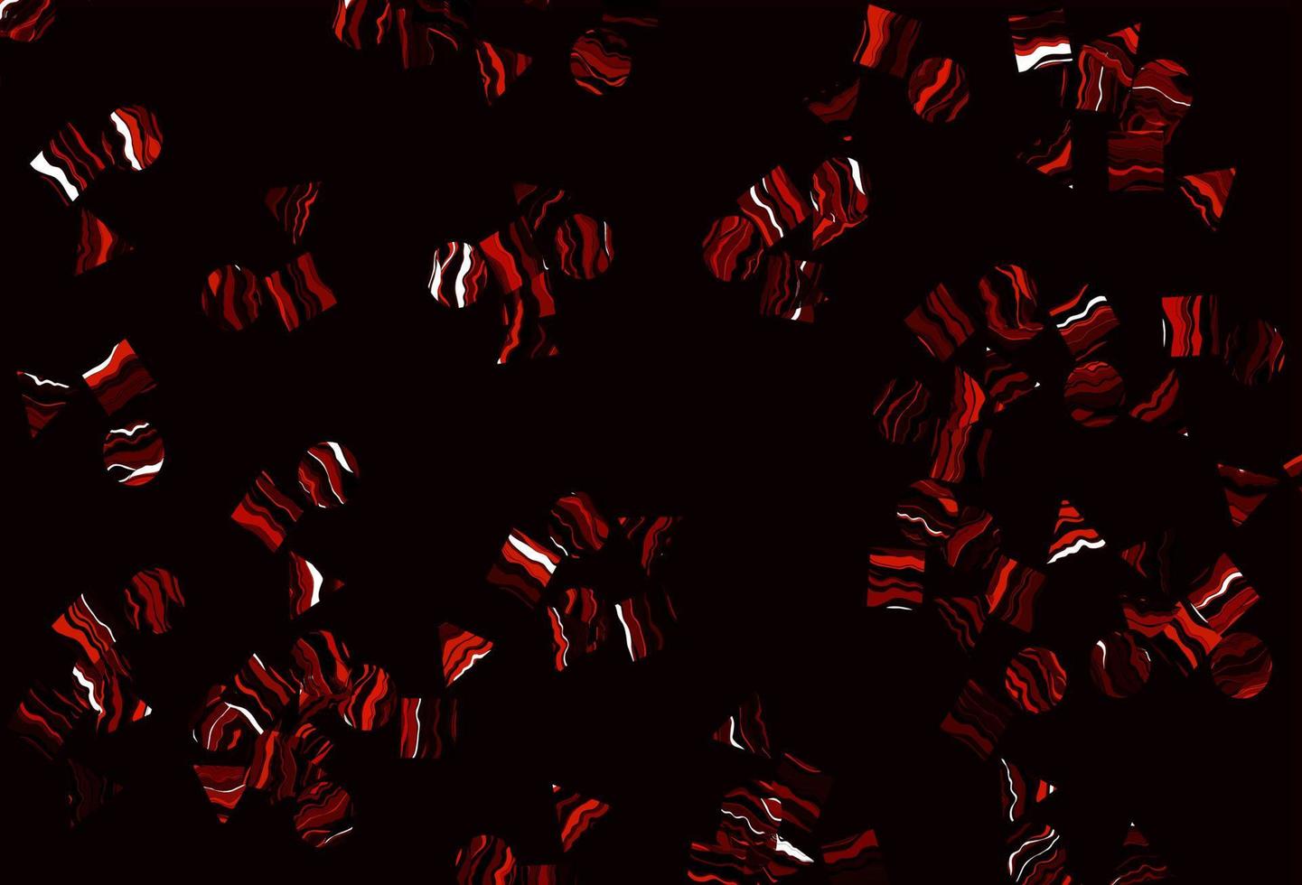 Light Red vector pattern in polygonal style with circles.