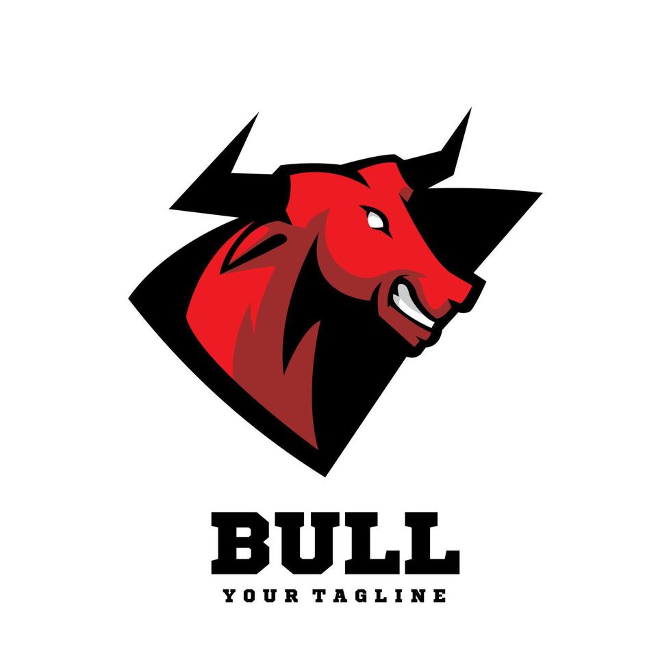 Bull sports logo vector