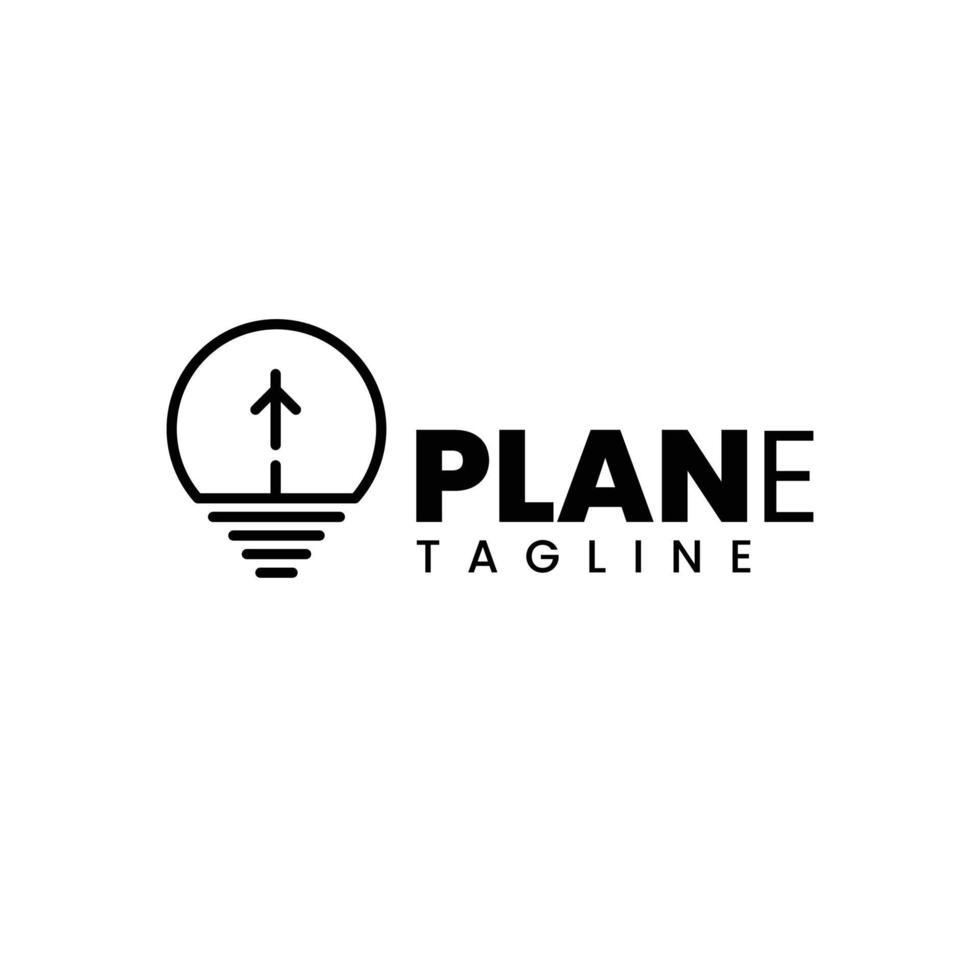 Plan-e logo. This logo has two kinds of shapes, namely planes and plans vector