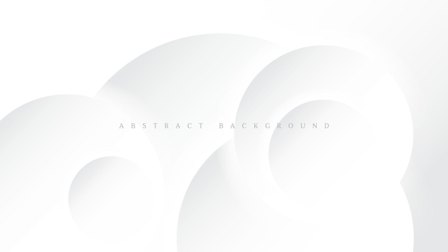 fondo abstracto blanco con formas circulares. ilustración vectorial vector