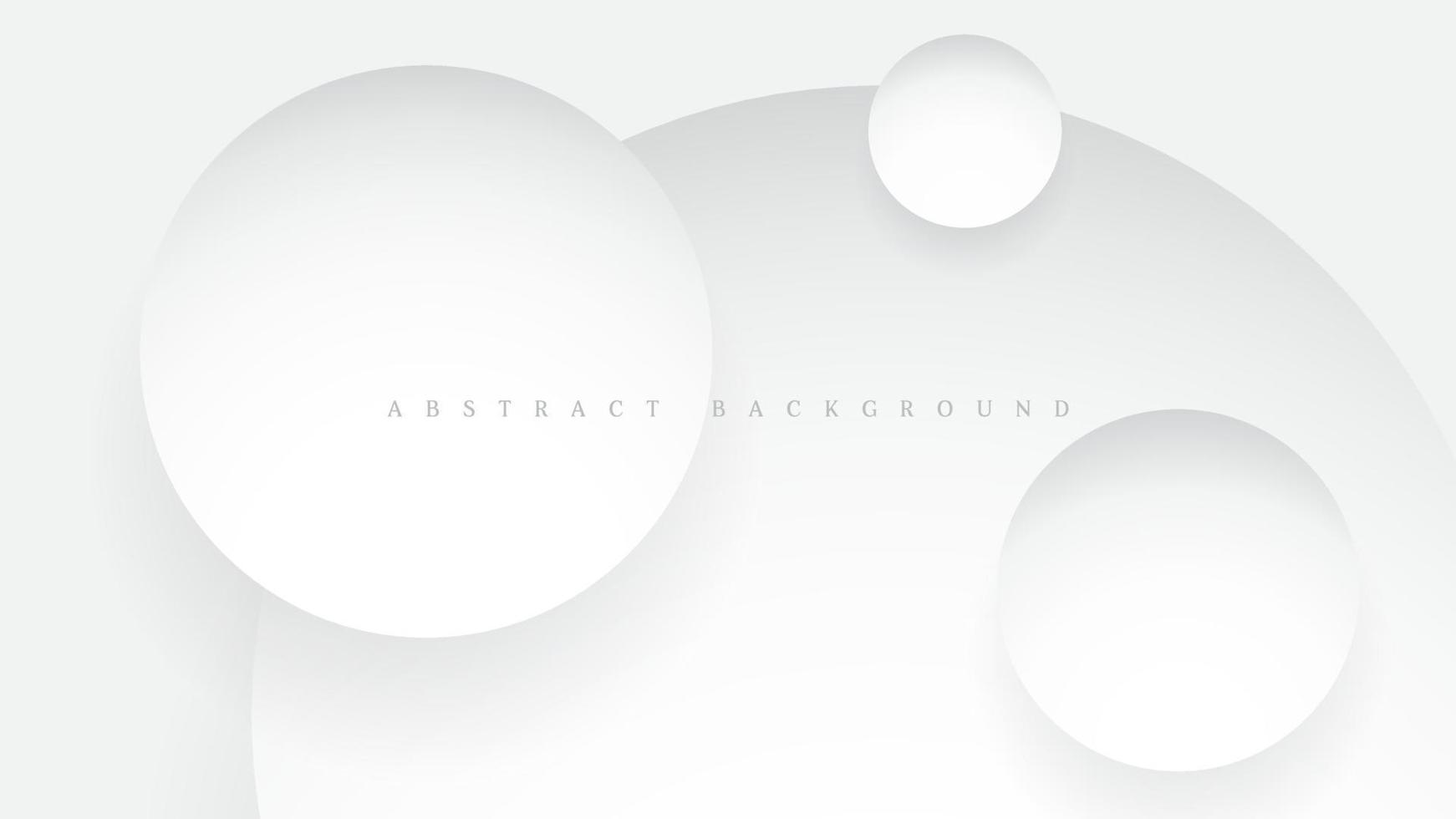 white abstract background with circle shapes. vector illustration