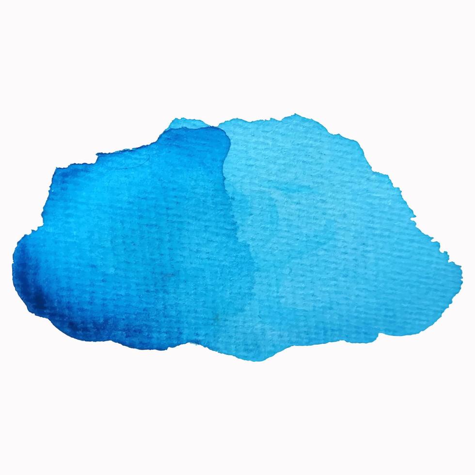 Blue abstract watercolor brush strokes painted background. Texture paper. Vector illustration.