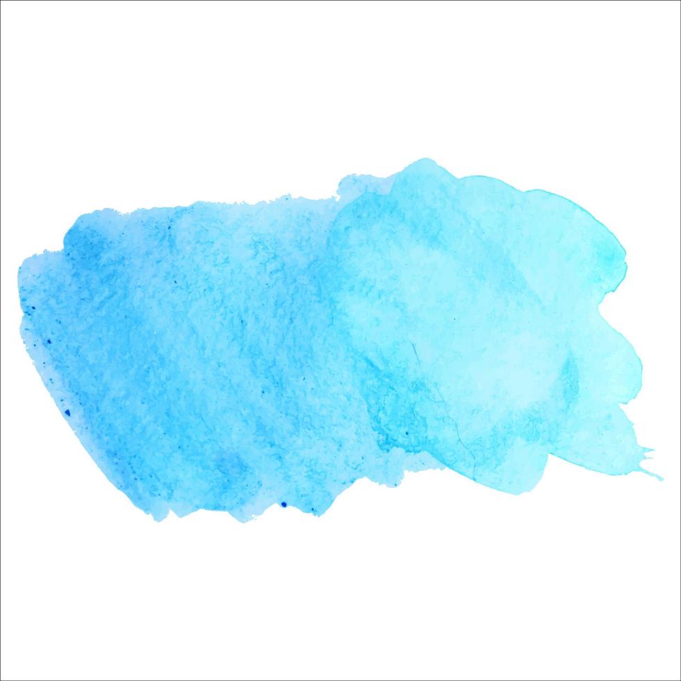 Abstract isolated blue vector watercolor splash. Grunge element for paper design. Vector illustration