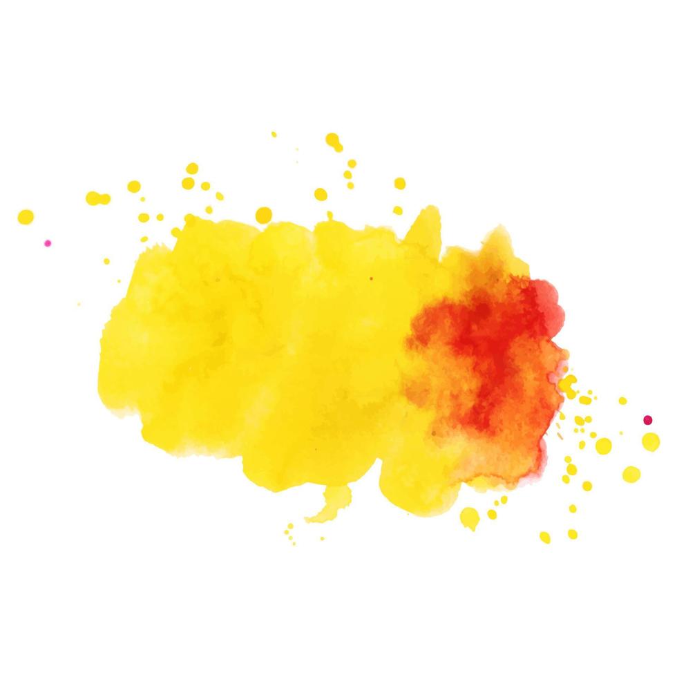 Abstract isolated colorful vector watercolor splash.