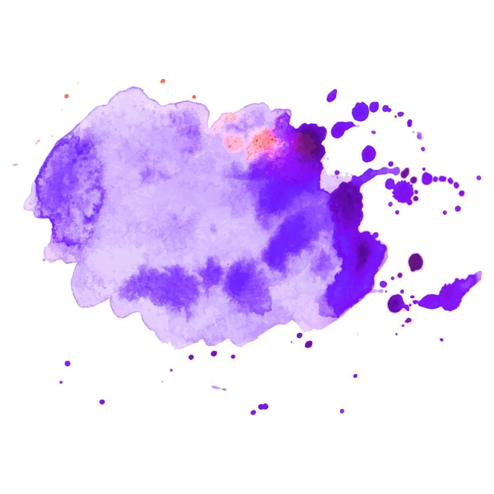 Abstract isolated colorful vector watercolor splash.