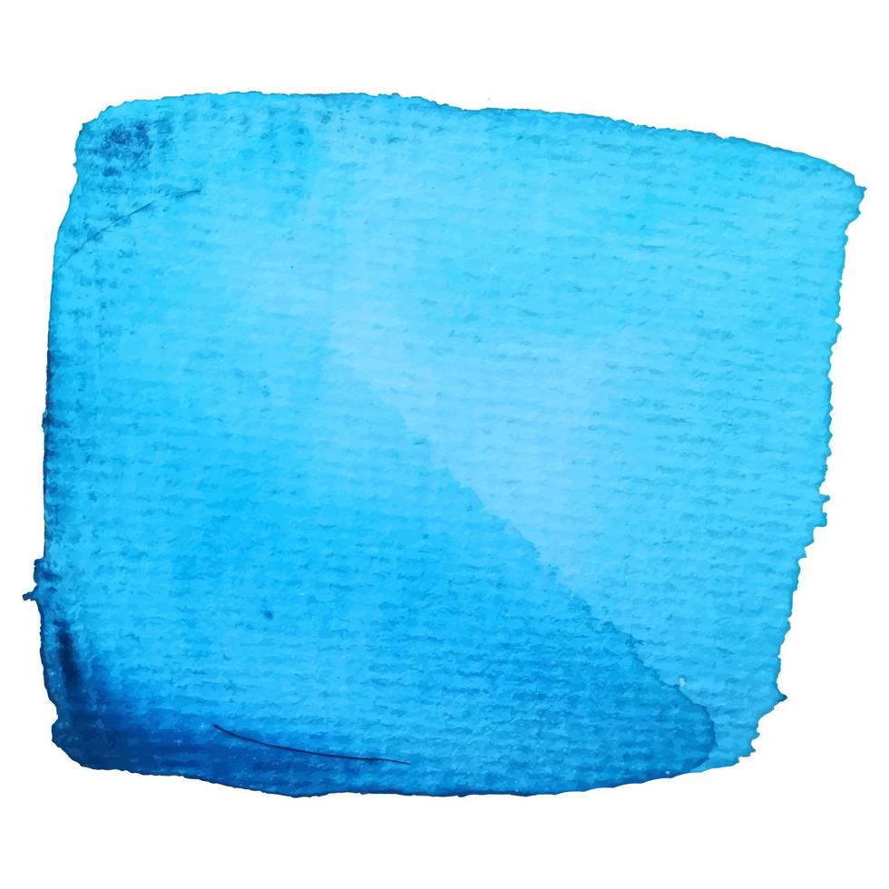 trazos de pincel acuarela abstracta azul fondo pintado. papel de textura ilustración vectorial vector