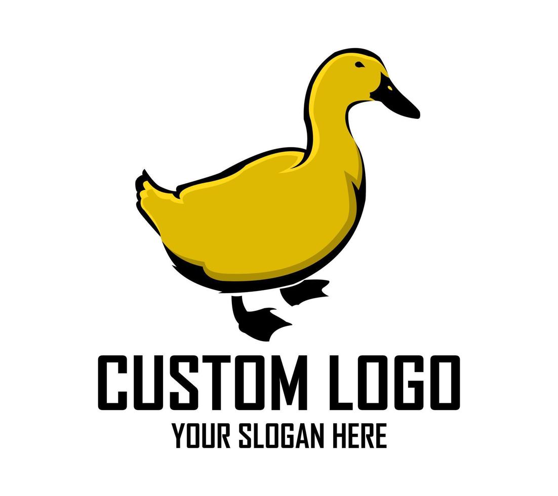 Golden Swan Luxury Logo Template vector