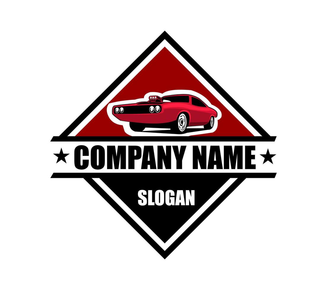 Muscle Car logo for your company. isolated vector