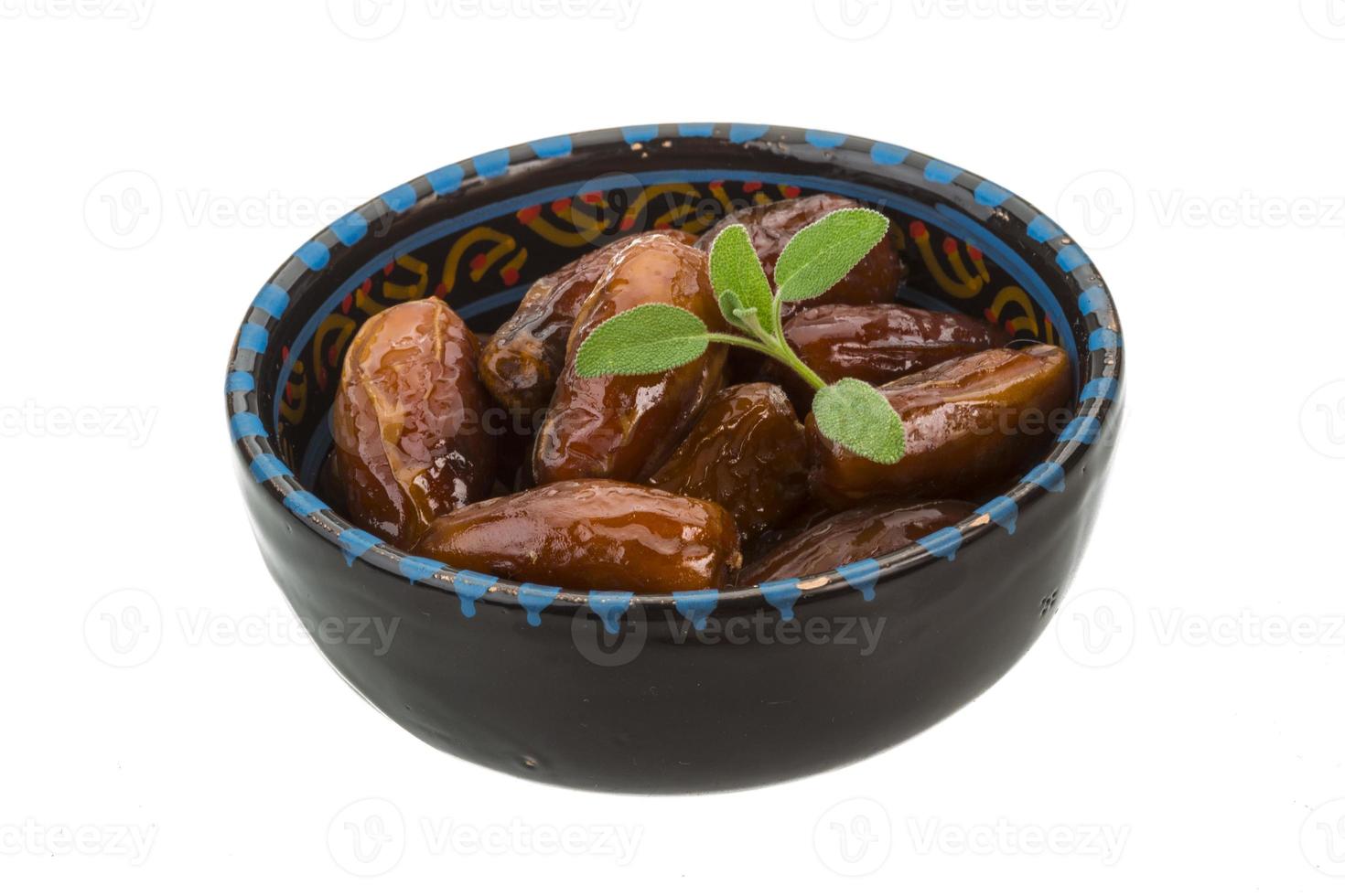 Dates on white photo