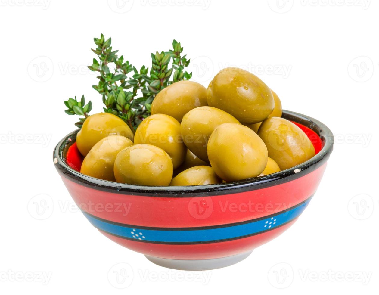 Green gigant olives photo