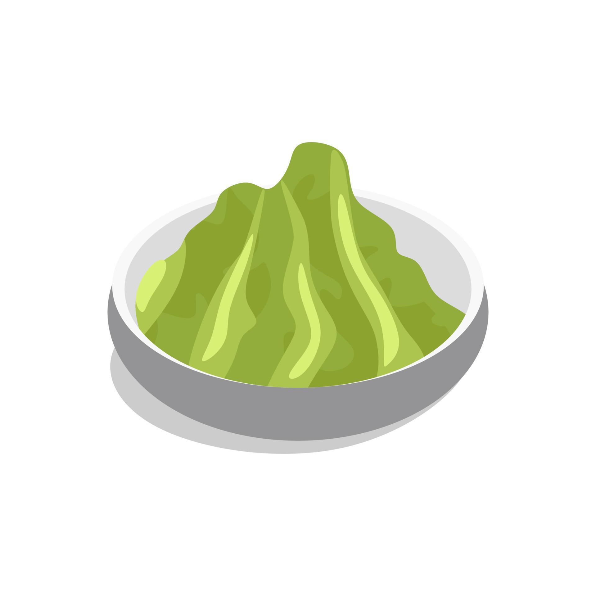 wasabi sauce in a bowl. vector illustration, 8553516 Vector Art at Vecteezy
