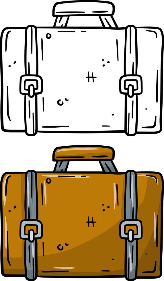 Suitcase. Luggage for the trip. vector