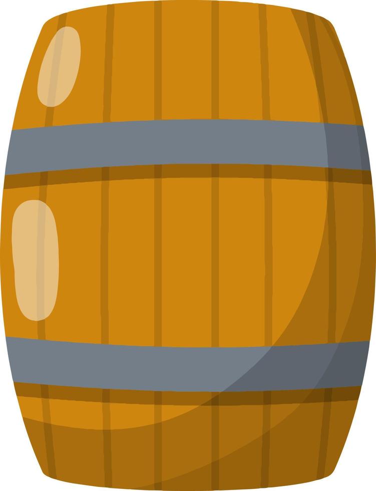 Barrel. Element of village and middle ages vector