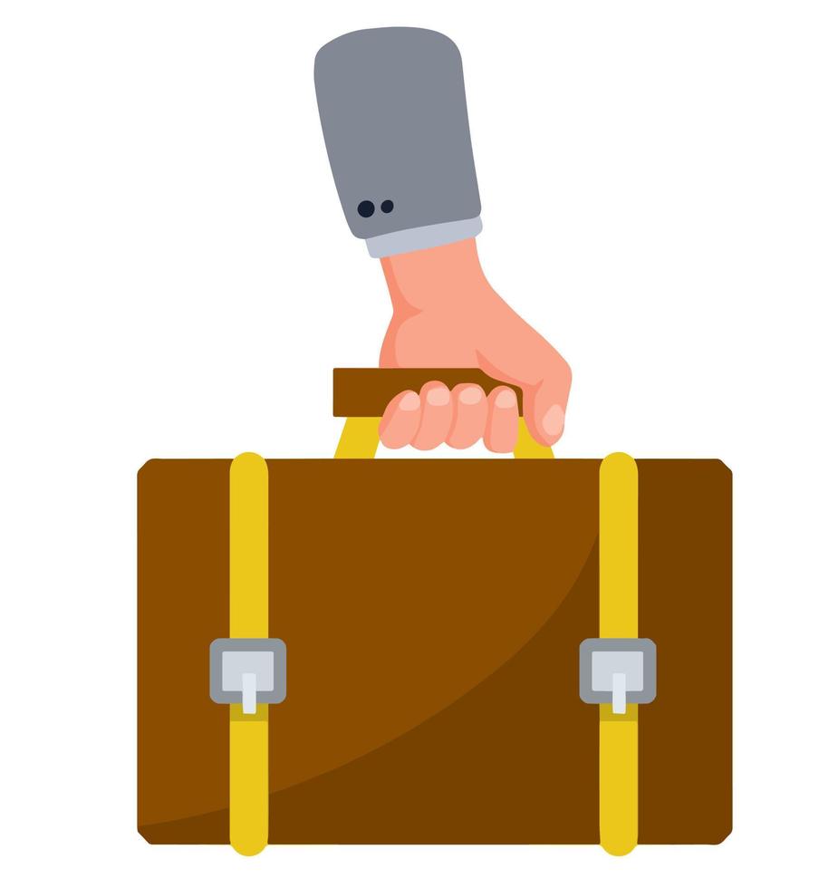 Suitcase. Luggage for the trip. vector