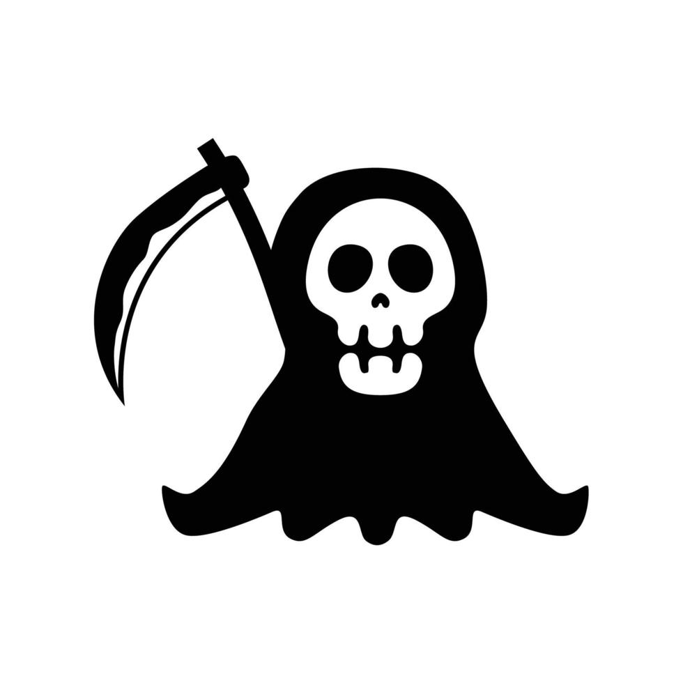 Dead skull Reaper logo vector. Skull reaper vector