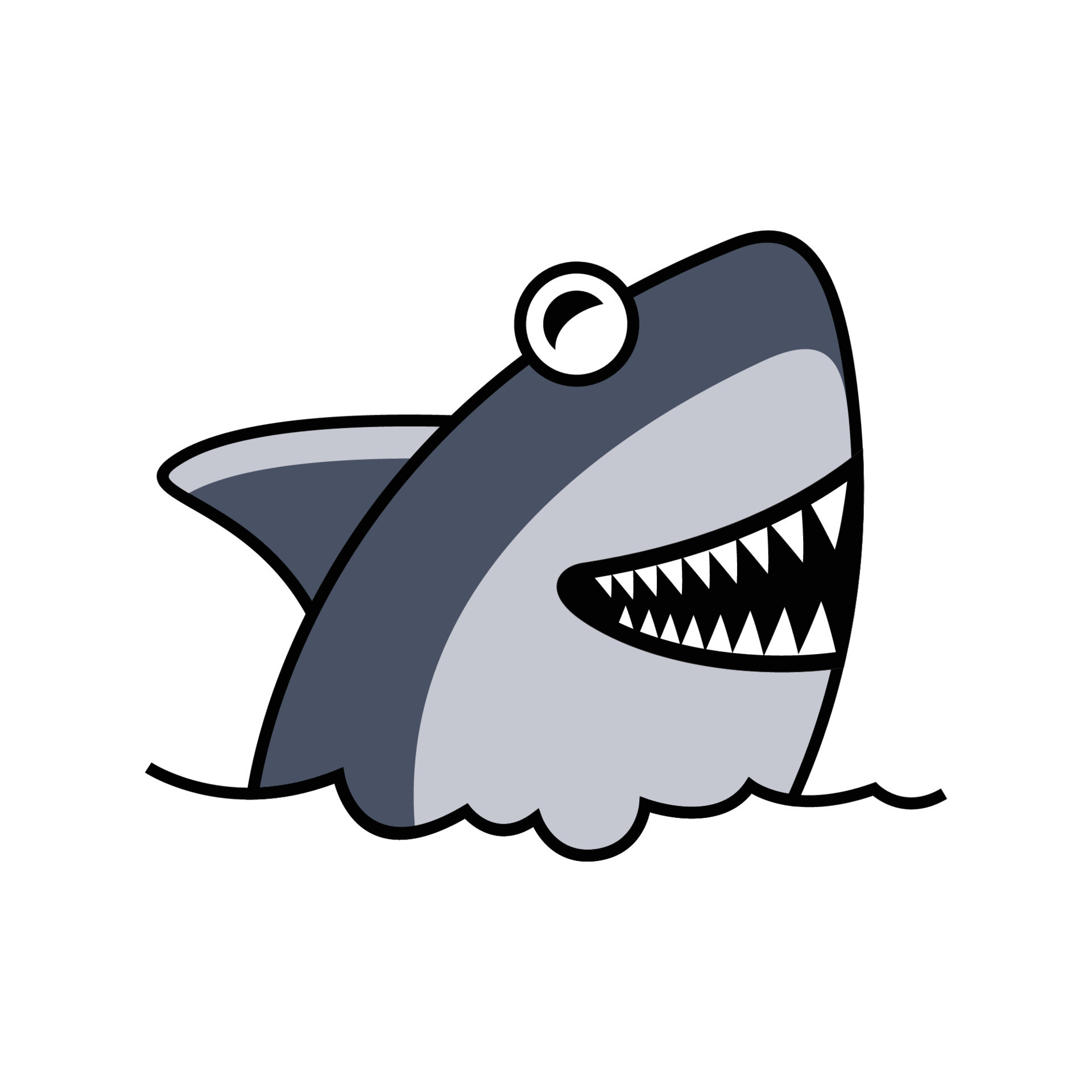 Happy Shark character vector template. Cute shark vector 8553761 Vector Happy Shark character vector template. Cute shark vector 8553761 Vector