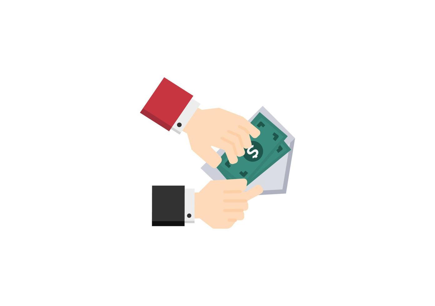partner money payment in case on white background vector