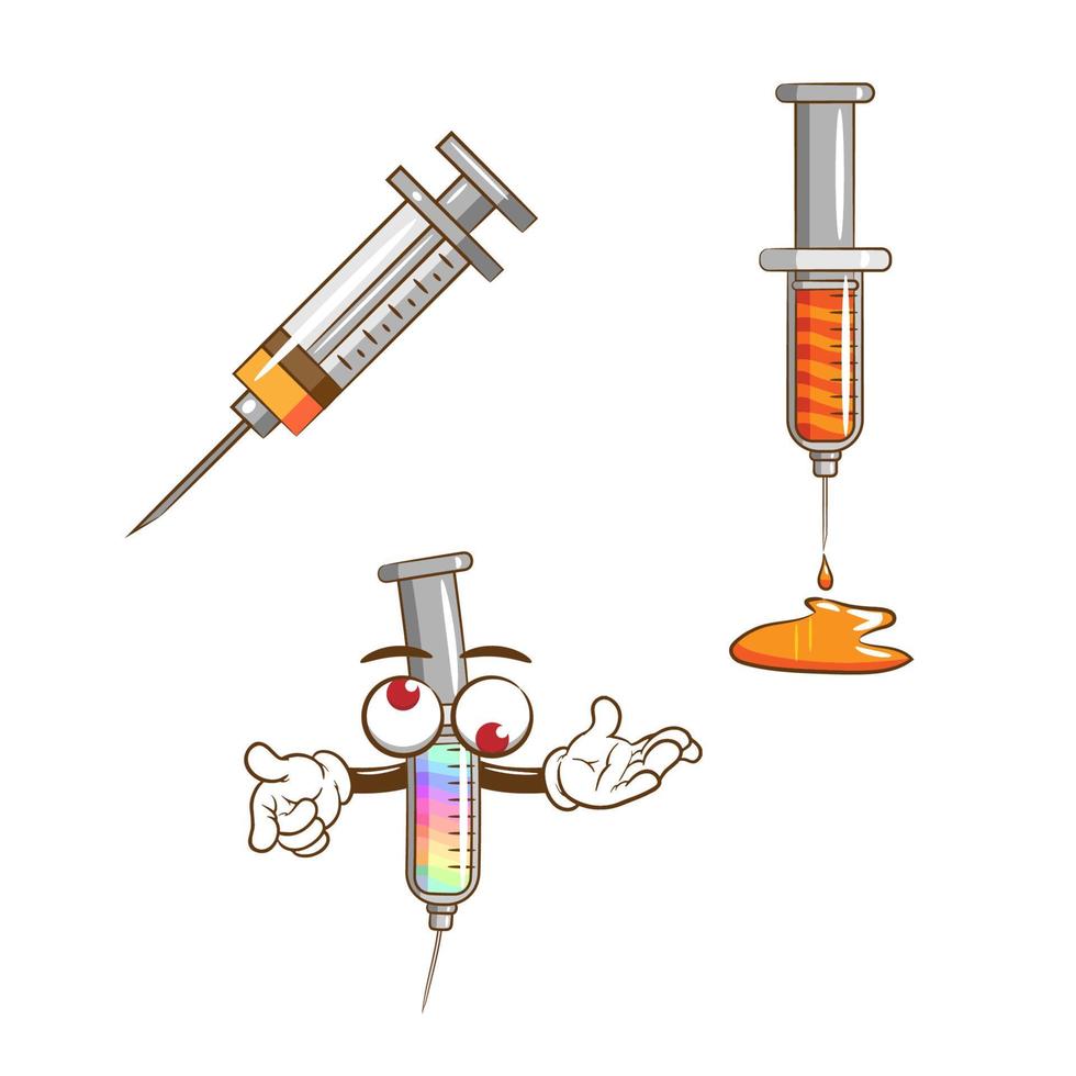 Syringe vector graphic clipart design