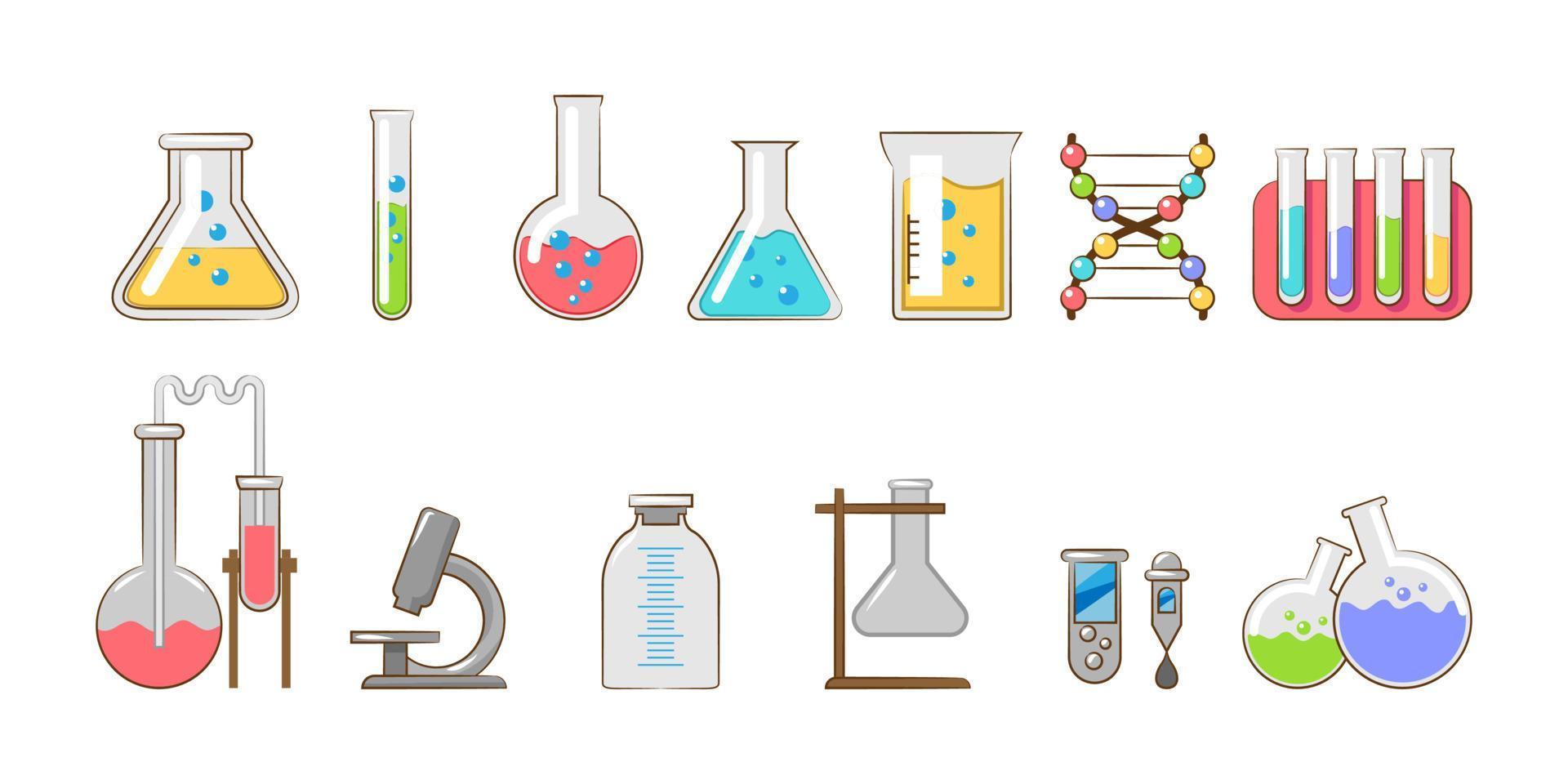 Chemical vector graphic clipart design
