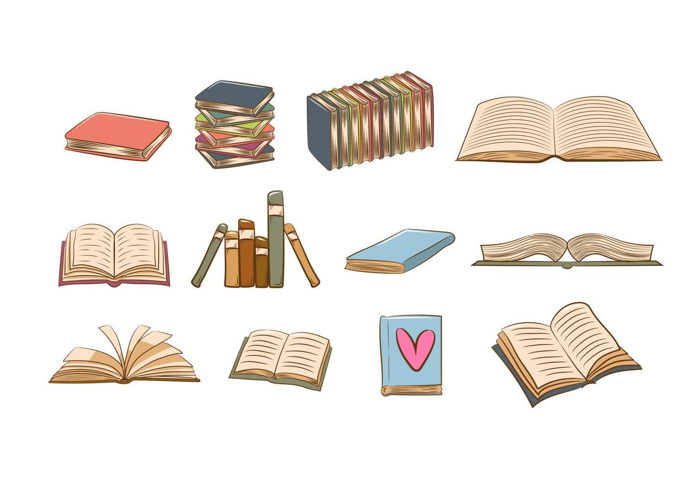 Book vector graphic clipart design