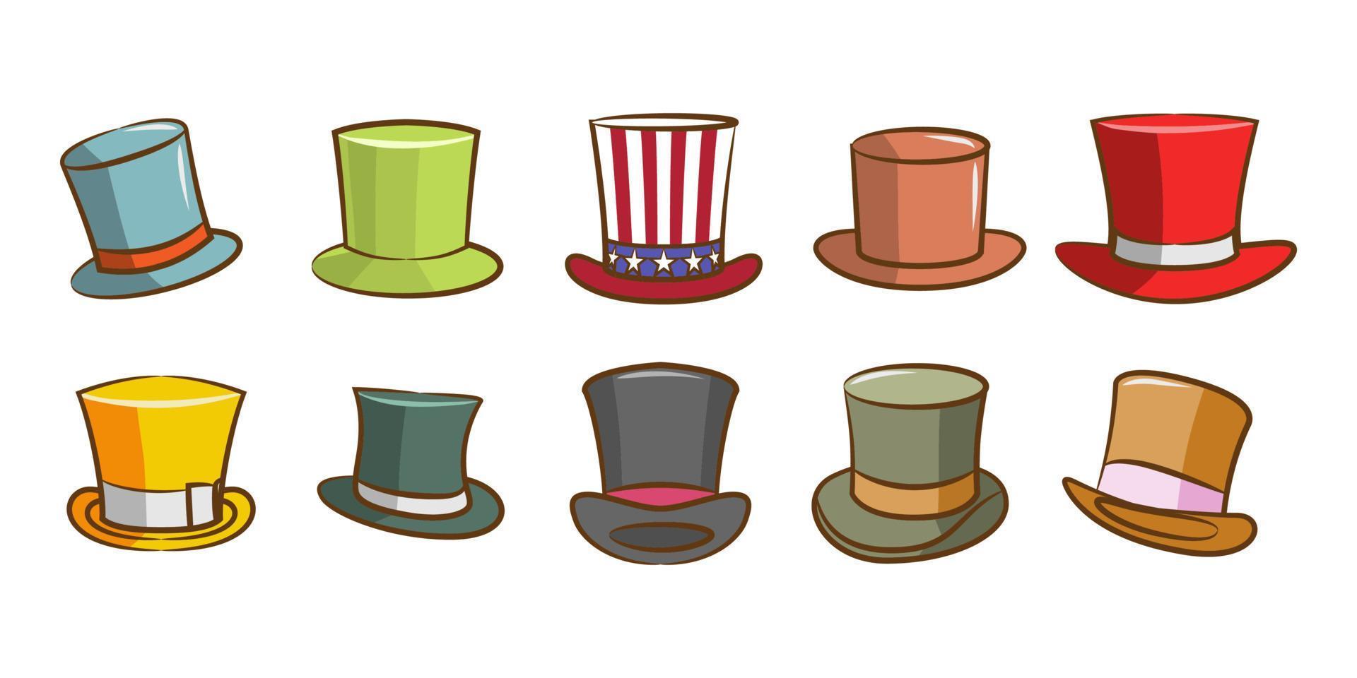 Top hat vector graphic clipart design