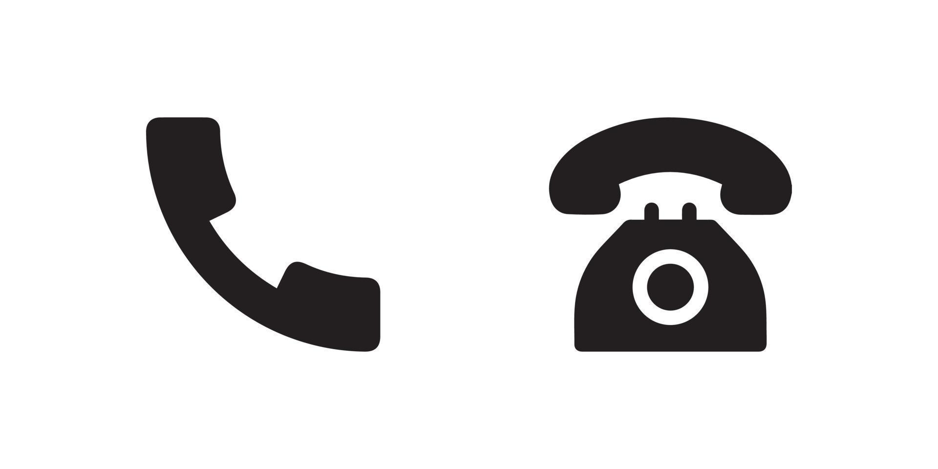 phone icon set, telephone call sign, contact us, vector illustration