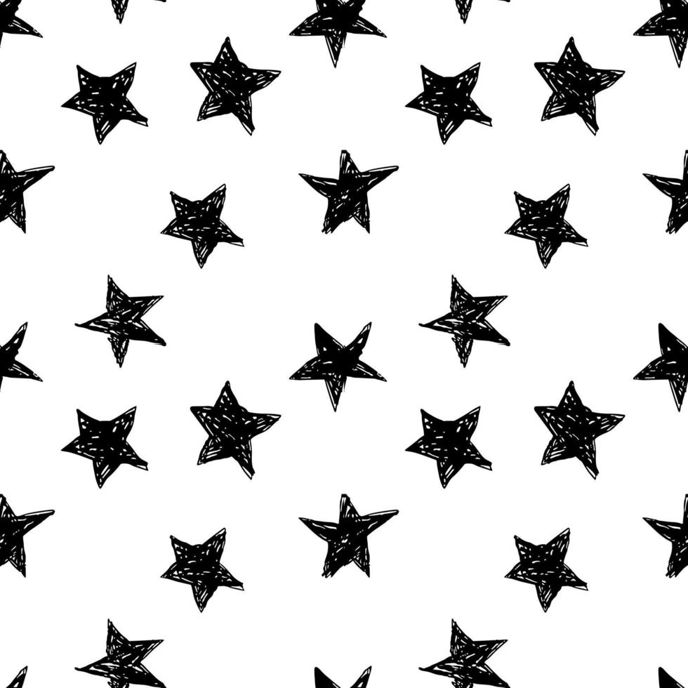 Abstract Stars Seamless vector pattern