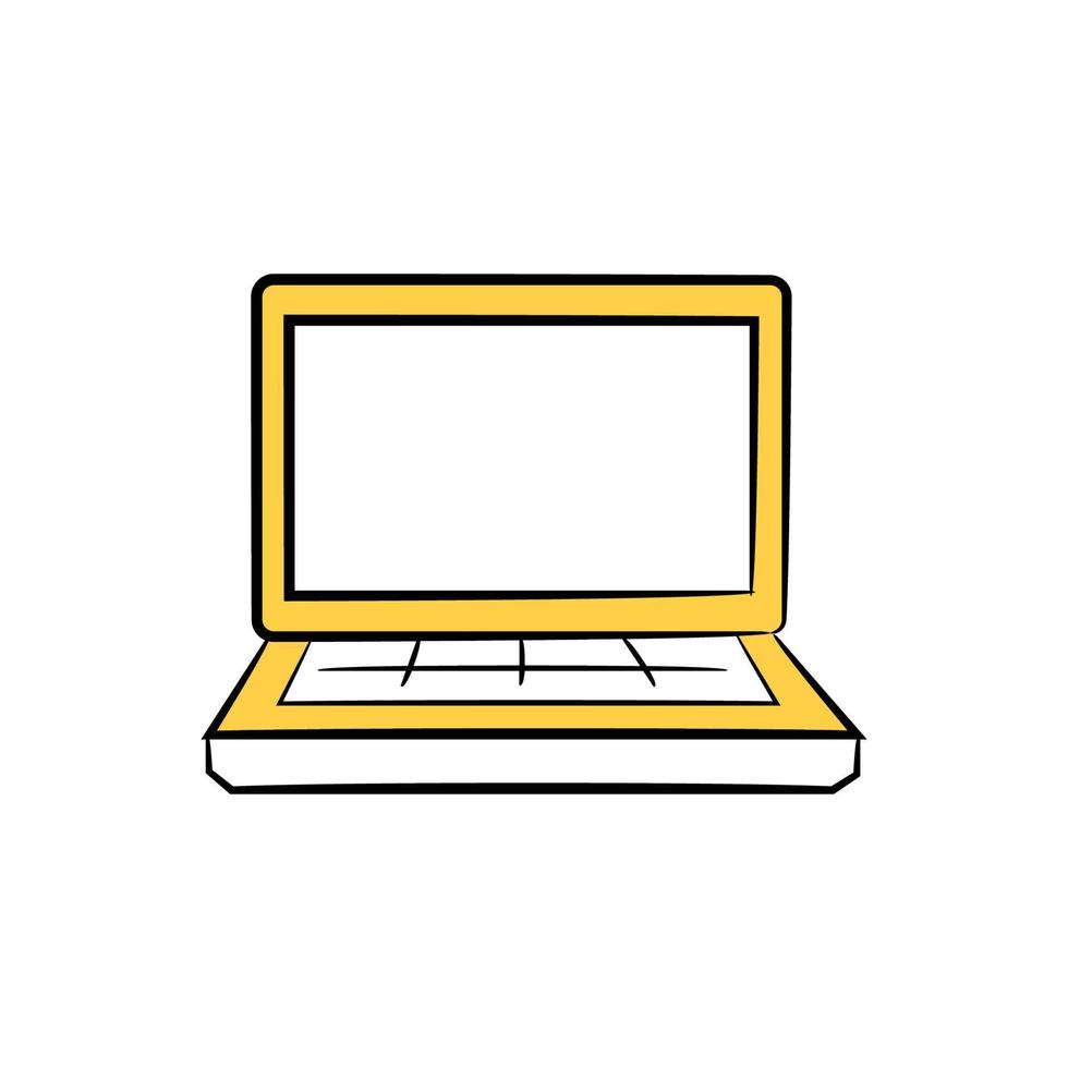 laptop computer icon vector