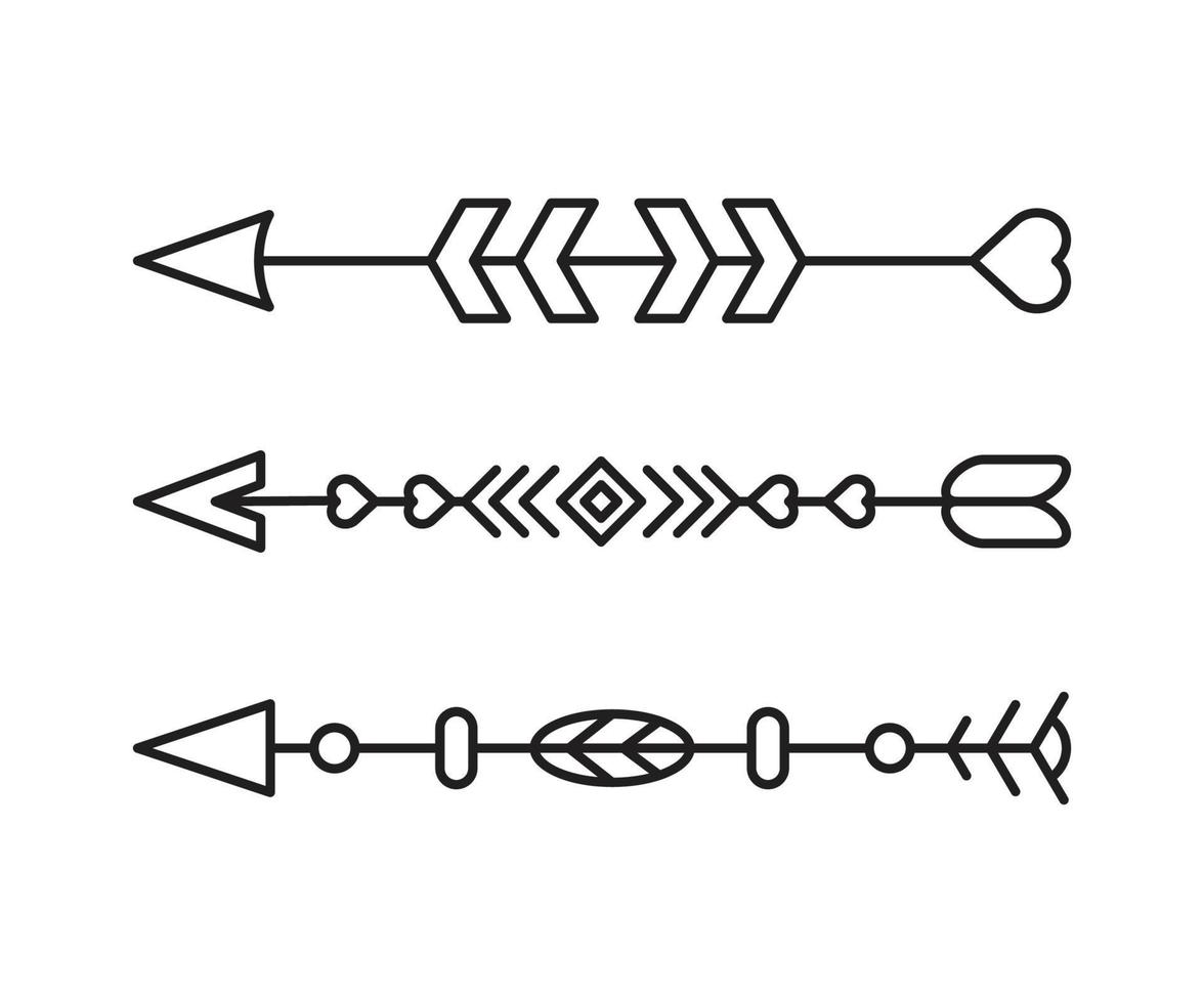 arrow vector line illustration