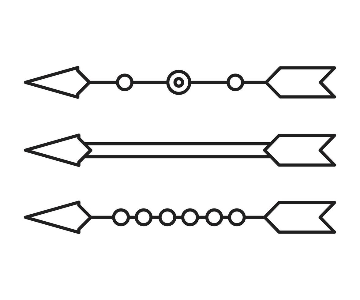 arrows divider line illustration vector