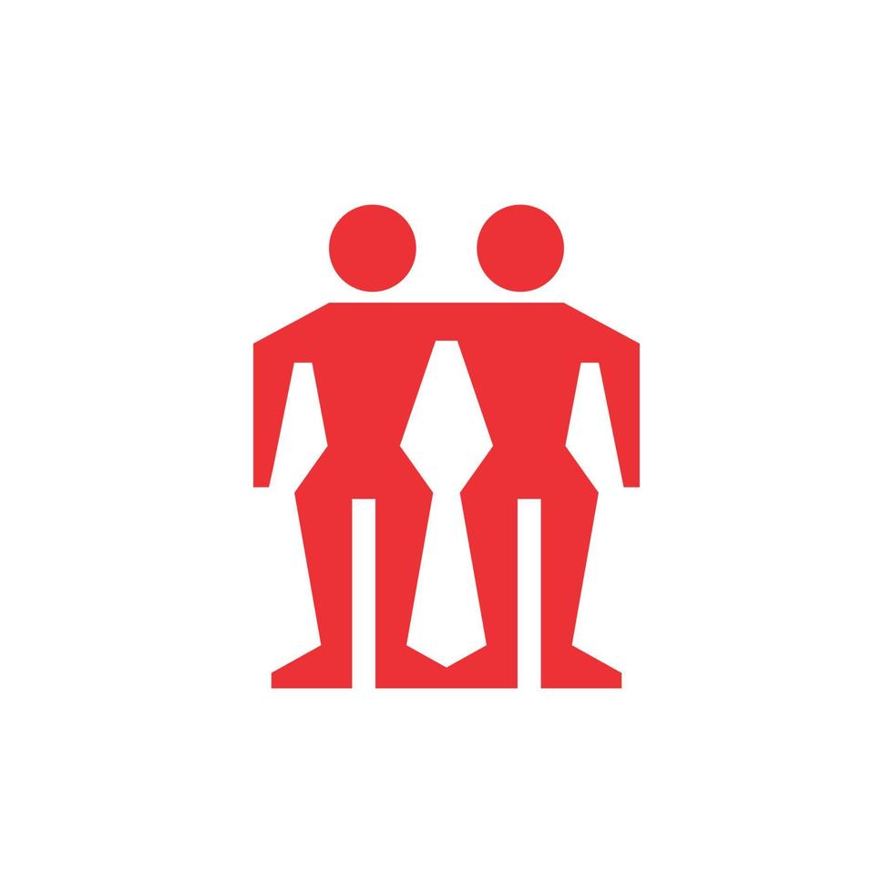 people friend together in unity icon logo vector