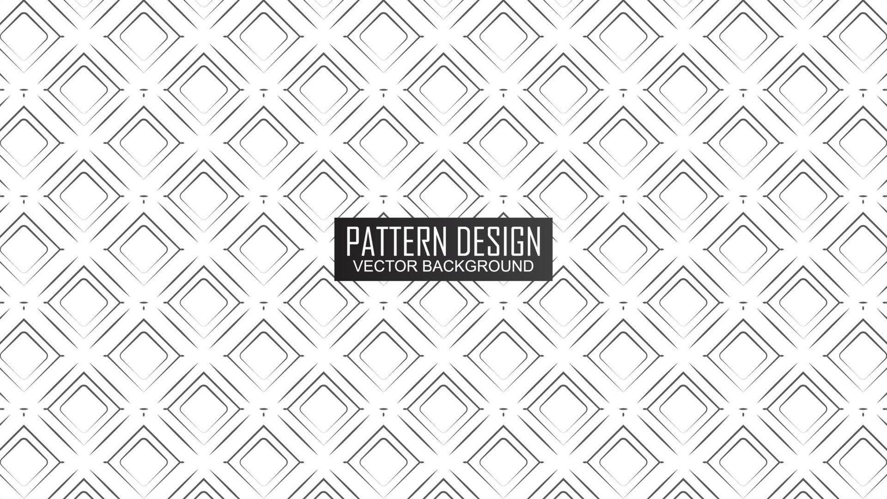 White background with squares pattern design vector