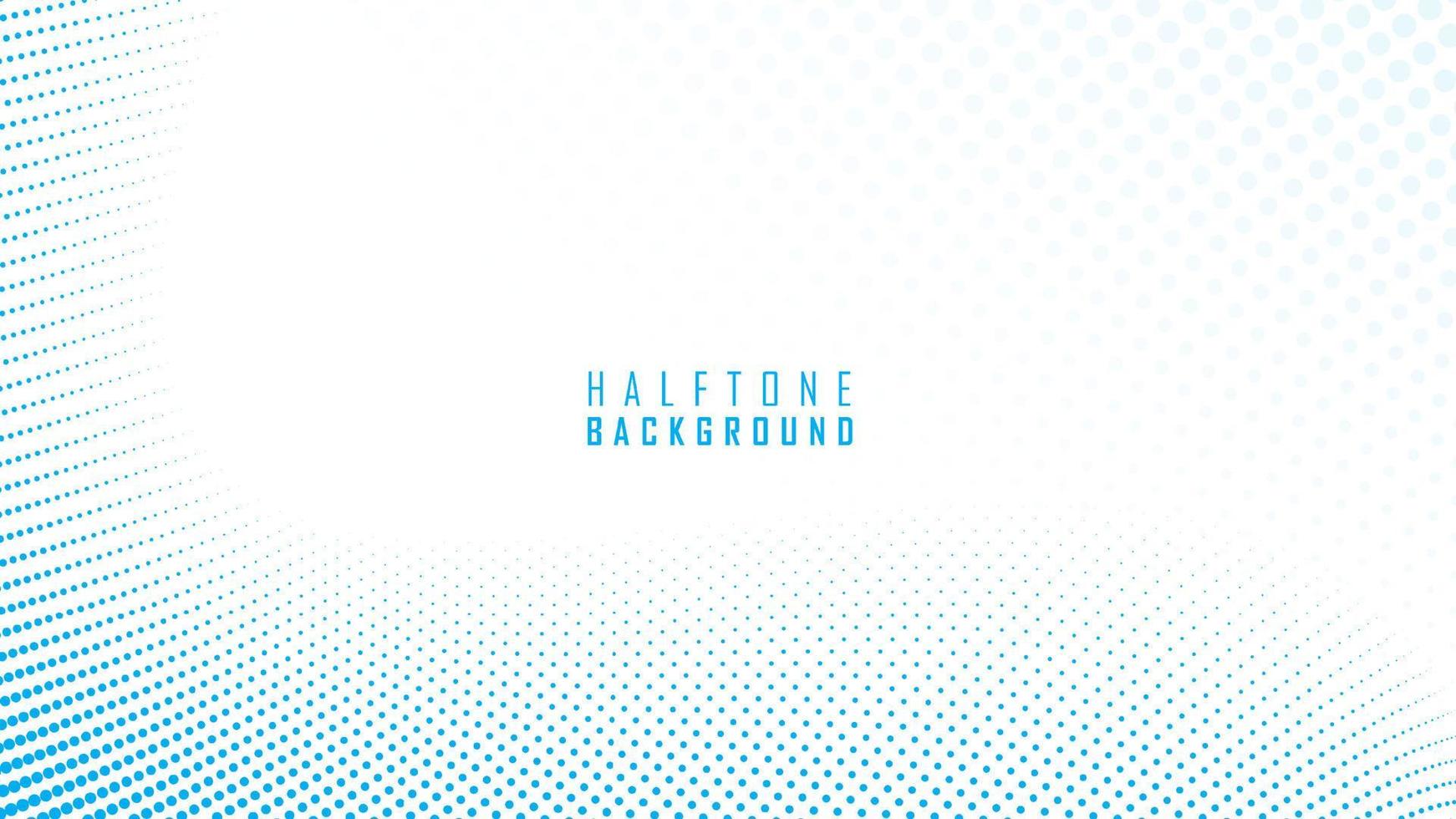 White background with halftone blue dots vector