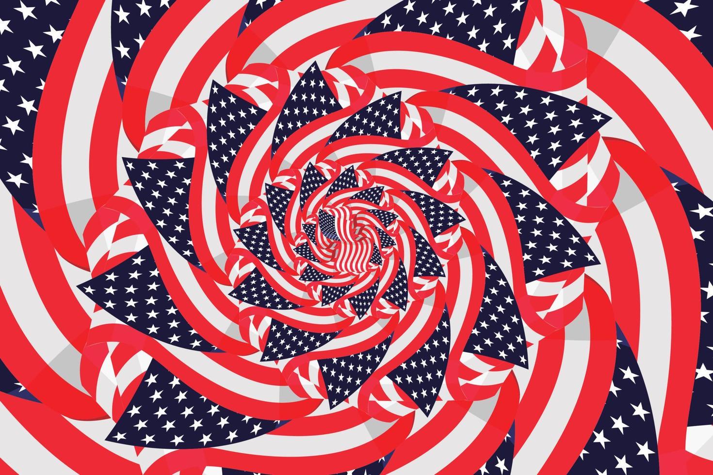 Happy Independence Day USA, 4th July. The Memorial Day of United Stats Of America vector