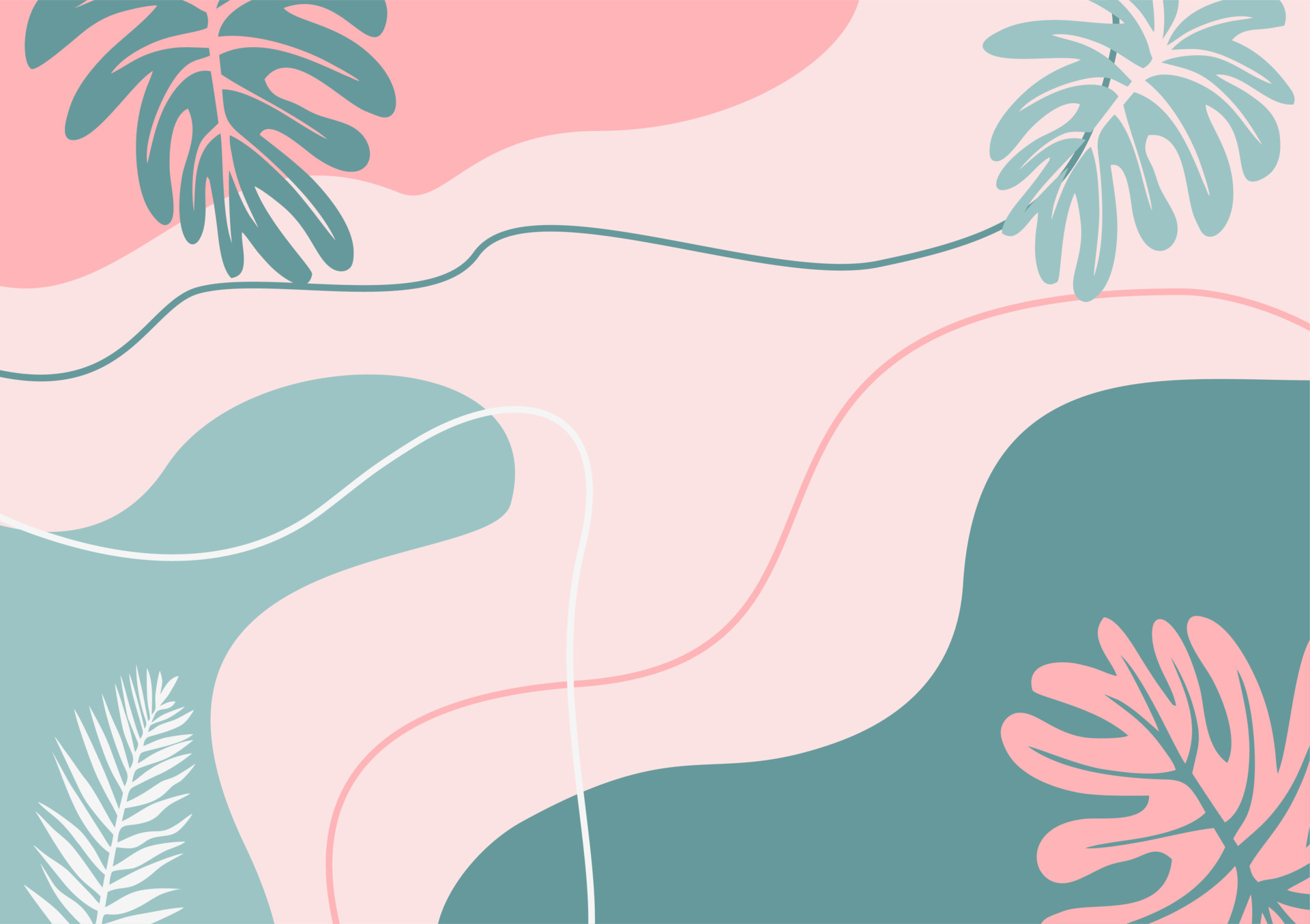 green pink pastel color background. with abstract elements and creative